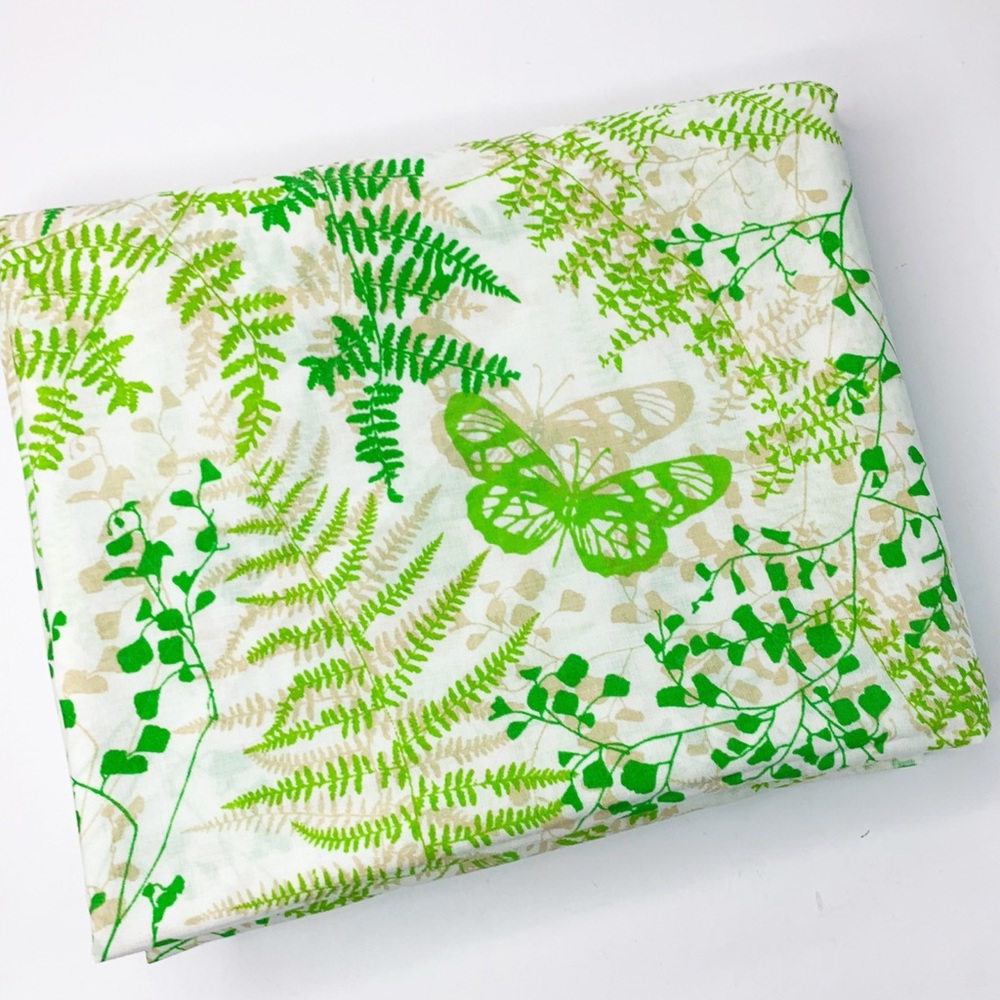 Vintage Butterfly Pattern Flat Sheet Fabric